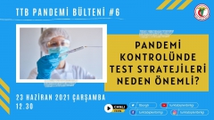 TTB Pandemi Bülteni #6 - Pandemide Test Stratejilerinin Önemi