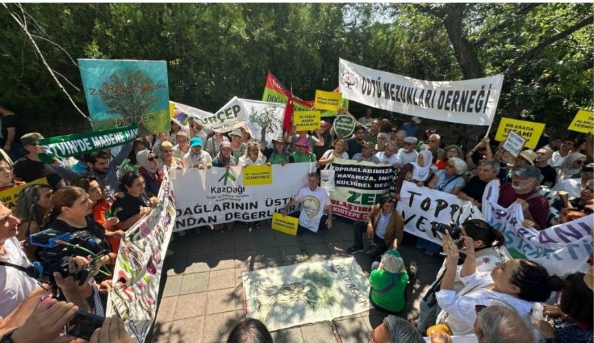 Yaşam Savunucuları Bir Kez Daha TBMM Önündeydi: “İşgal Yasası’nı Durdurun!”