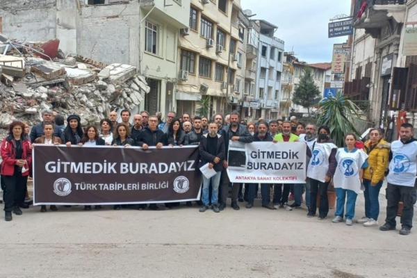 TTB Dr. Ali Özyurt Kültür, Sanat ve Edebiyat Kolu’nun Çağrısıyla Sanatçılar, Yazarlar, Şairler Hatay’daydı: “Gitmedik, Buradayız!”