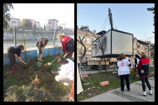 İstanbul Tabip Odası’nın Gönderdiği Konteynırlar TTB Hatay İl Deprem Koordinasyonu Tarafından Yerleştirilerek Sağlık Emekçilerinin Kullanımına Açıldı