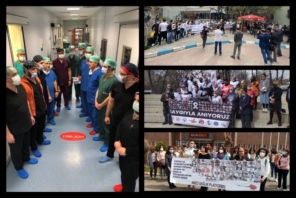 COVID-19 Nedeniyle Kaybettiğimiz Sağlık Çalışanları Türkiye’nin Her Yerinde Anıldı