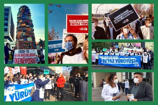 “Beyaz Yürüyüş” Dördüncü Gününde Eskişehir’deydi: “Bu Sağlık Sistemini Tarihin Çöplüğüne Atma Sözü Veriyoruz!”