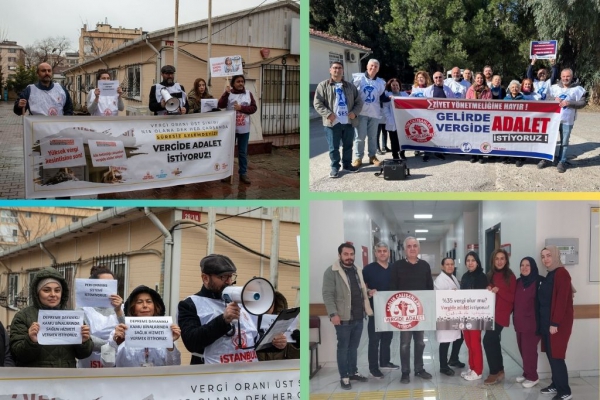 TTB AHEK ve SES’in Çarşamba Eylemleri 47. Haftasında: Performansa Dayalı Olmayan, Güvenceli İş, Tek Ücret İstiyoruz!