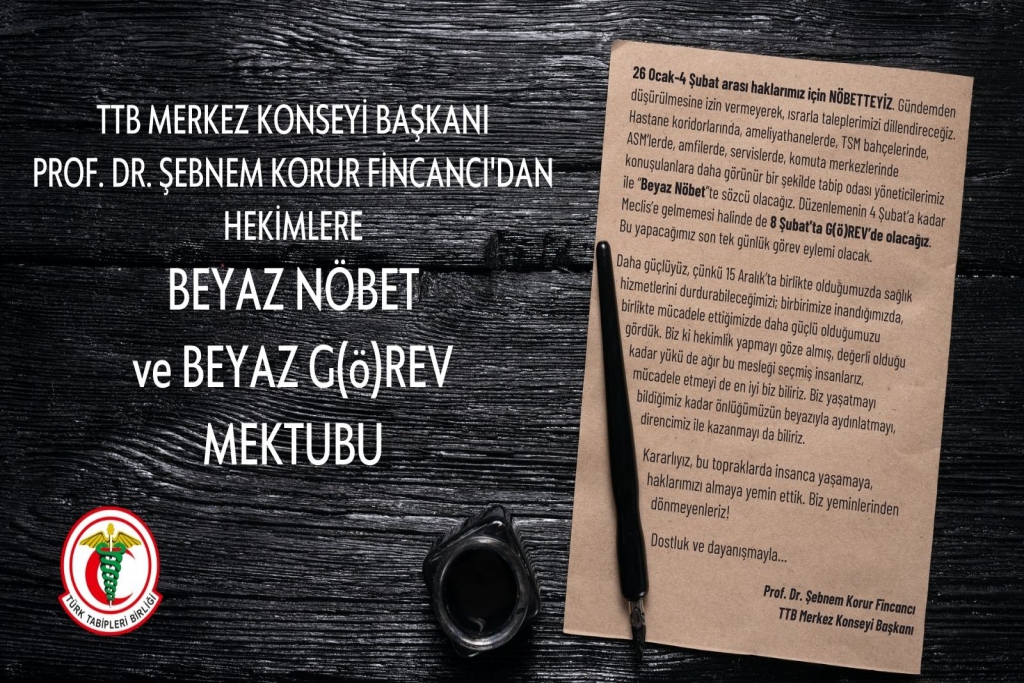 TTB Merkez Konseyi Başkanı Prof. Dr. Şebnem Korur Fincancı’dan Hekimlere Mektup: Biz Yaşatmayı Bildiğimiz Kadar Direnerek Kazanmayı da Biliriz!