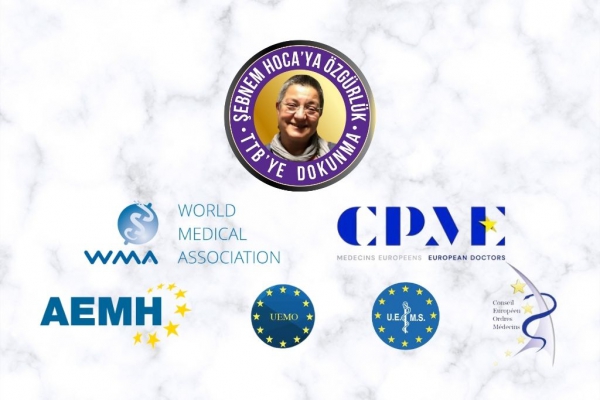 Dünya Tabipleri Birliği, Avrupa Hekimleri Daimi Komitesi ve Avrupa Tıp Kuruluşları’ndan Cumhurbaşkanlığı, Adalet Bakanlığı ve Sağlık Bakanlığı’na Mektup