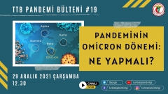 TTB Pandemi Bülteni #19 - Pandeminin Omicron Dönemi: Ne Yapmalı?