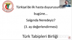 TTB COVID-19 Pandemisi 3. Ay Değerlendirmesi