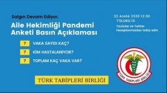 TTB Aile Hekimliği Pandemi Anketi Aralık 2020 Sonuçları