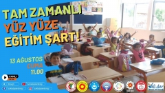 Tam Zamanlı Yüz Yüze Eğitim Şart!