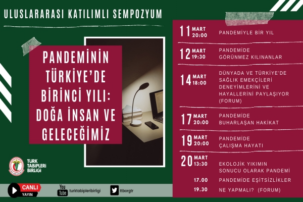 Pandeminin Türkiye’de Birinci Yılı: Doğa, İnsan ve Geleceğimiz