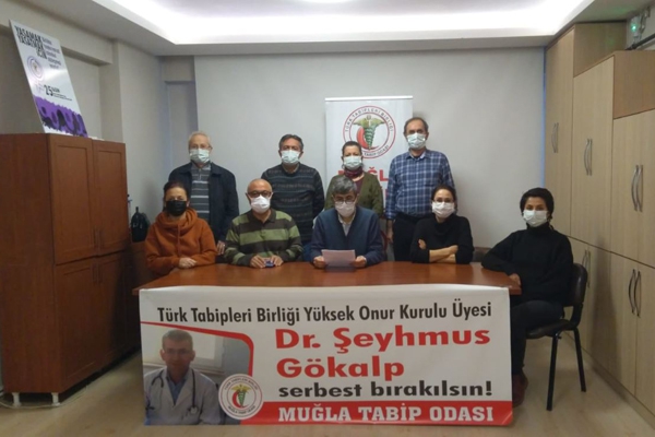 Muğla Tabip Odası: Tutuklama TTB’yi Yıpratmaya Yönelik Bir Çabadır, Dr. Şeyhmus Gökalp Serbest Bırakılmalıdır