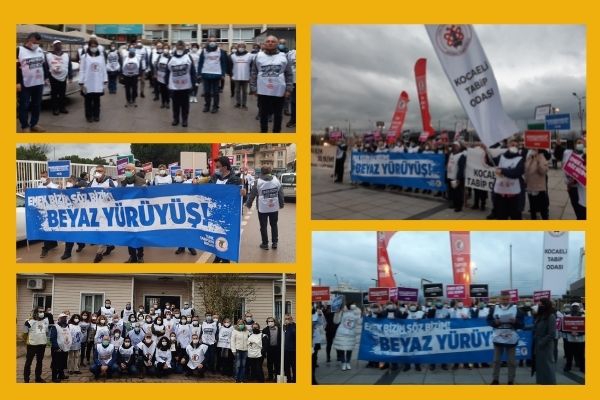 “Beyaz Yürüyüş” İkinci Gününde Kocaeli’deydi: Haklarımızı Alana, Sağlıklı Bir Türkiye Yaratana Kadar Mücadele Edeceğiz!