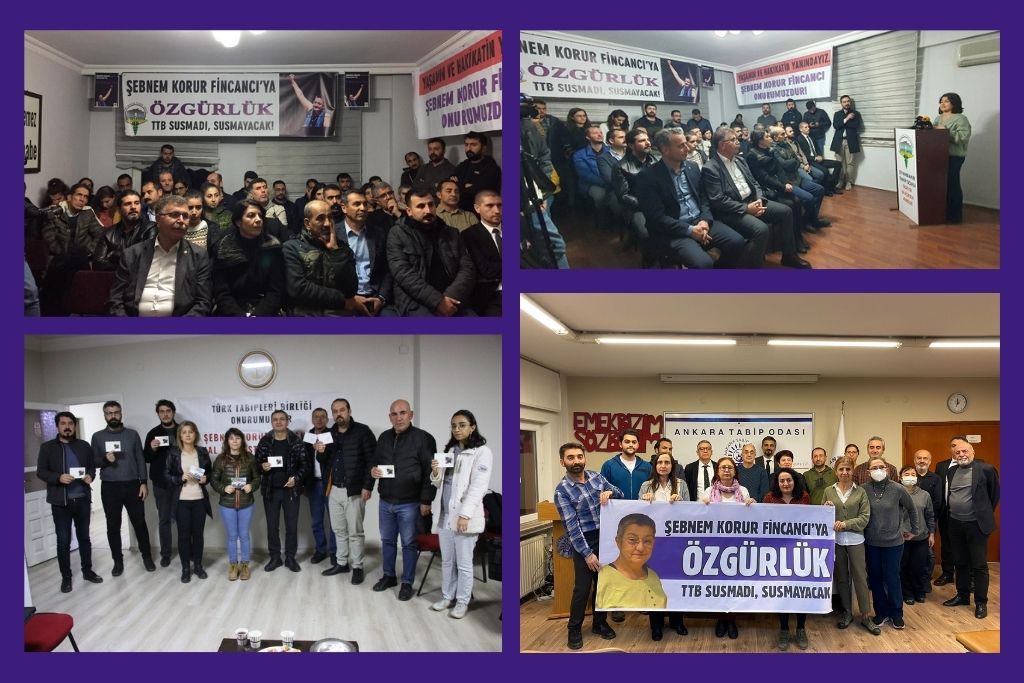 Şanlıurfa, Diyarbakır, Ankara, Mersin ve Batman’da “Şebnem Hocaya Özgürlük; TTB’ye Dokunma” Nöbetleri Yapıldı
